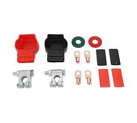 Battery Terminal Cover Set, Fit DC 6V to 12V, Alloy Material, Durable Design - Safe Connection, Oxidation Resistant, Ideal for Cars RV Boats