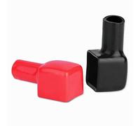 Battery Terminal Covers 192681 192682,Pair of Battery Terminal Insulator Covers Protector Positive and Negative Red & Black