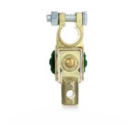 Battery Terminal Disconnect Switch Quick Cut Off Brass Plated Zinc Alloy One Turn Knob Operation Prevents Electric Leakage For Car Truck Auto Vehicles 1.7cm Pile Head