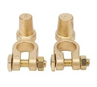 Battery Terminal, Pack of 2 SAE to JIS Car Battery Terminal Connector Positive Negative Top Post Brass Battery Terminal for Auto Protect Power Supply Prevent Leakage