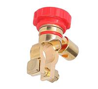 Battery Terminal Switch Power Cut-off Universal Boat Yacht RV Truck Battery Disconnect for MASTER Isolator Shut-off Switch Auto Small 17mm (A(red))
