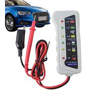 Battery Tester Automotive,Accurate LED Light Indication Automotive Battery Testers 6V 12V - Voltage Tester for Car Charging System, Car Cranking Checker for Outdoors Travel Rianpesn