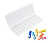 Battery Tester - Battery Case | Side Battery Organizers, PP Material: 24.5 G Water Resistant Large Capacity Cell Organizer Maximizes Bat Performance