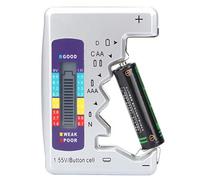 Jectse Battery Tester, Digital Universal Battery Checker with LCD Display, for Button Cell, AA, AAA, C, D, 9V Batteries