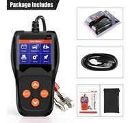 Battery Testers, BA201 Car Battery Tester 12V 100 to 2000CCA 12 Volts Battery Tools for the Car Quick Cranking Charging Diagnostic Tester(Negro)