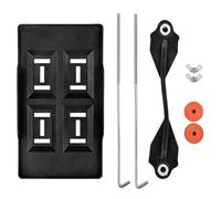 Battery Tray - 14 Inch Holder | ABS Rubber Mount Clamp - Adjustable Battery Base Tray With Secure Anti Slip Design Universal Fit For Cars Trucks RV Boats For Stable Batteries Storage And Trans