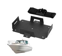 Battery Tray Boat - Heavy Duty Battery Mounting Tray, Adjustable Hold Down Bracket, Robust Marine Electrical Equipment Support Ensuring Safe Power Storage | Boat Deck Hardware Accessory For Kayaks Mar