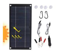 Battery Trickle Solar Charger - Solar Trickle Charger - Waterproof 12V/24V Solar Panel Battery Retention Plug and Play Solar Panel Trickle Solar Charger Kit, Heramie