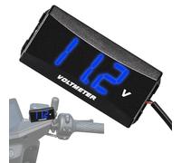 Battery Voltage Meter - 12V-48V Battery Tester, Voltage & Continuity Tester, Digital LCD Batteries Testeres | Accurate Portable Monitor for Car, Motorcycle, and Electronics, Easy to Use