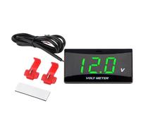 Battery Voltage Meter - Small Electrical Gauge 0-20V - Motor Battery Monitor Voltmeter Indicator - for Marine Boat Car Motorcycle Truck RV ATV Sedan Pickup Scooter SUV Dashboard Handlebar