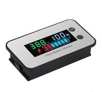 Battery Voltage Percentage Tester Digital Color Screen Display Lithium Battery Meter DC7-100V Charge Indicator For Motorcycles Electric Vehicles Cars(A)