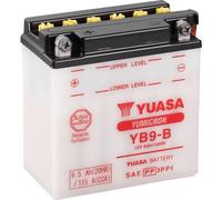 BATTERY Yb9-b L 137mm W 76mm H 140mm 12v 9ah | Acid free; types CB9-B, FB9-B, EB9-B, 12N9-4B1; Compatible with Vespa Cosa 1 125; Compatible with Aprilia Scarabeo ZD4TG 4T
