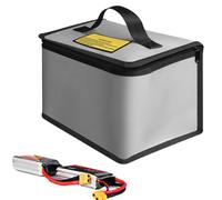 batteryStorage Bag Fireproof - Heavy Duty batteryProtector Box, Portable Wear Resistant Organizer, Fire Retardant Material, Safe Storage System, Shock Resistant Structure | Transportation Charging A