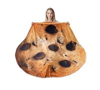 BATTILO HOME Soft Cozy Chocolate Chip Cookies Like Flannel Throw Blanket for Adults and Kids