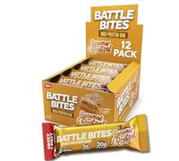Battle Bites High Protein and Low Carb/Sugar Bars 12 x 62 g - Caramel Pretzel