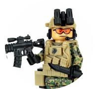 Battle Brick 1.6 Inches Tall Marine Force Recon MARPAT Custom Minifigure | Collectible Genuine Military Minifig | Accessories Made in The USA | Printed Camo | Great Gift for Ages 10+ to Adult AFOL