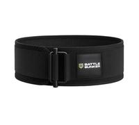 Battle Bunker Weightlifting Belt for Men and Women - Self-Locking Lifting Belt with 4” Core Support for Squats, Deadlifts, Olympic Lifting & CrossFit - Adjustable Gym Belt for Strength Training