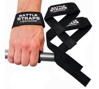Battle Bunker Weightlifting Straps- Premium Padded Lifting Strap for Superior Grip & Comfort- Gym Straps for Deadlifts, Rows & Pull-Ups- Boost Strength & Reduce Grip Fatigue for Bodybuilding