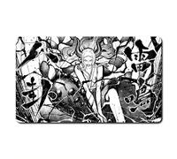 Battle City Play Mat Mouse Pad One Piece Yamato Thunderring Bagua TCG Card Game Luxury Exclusive 23.6 x 13.8 inches (60 x 35 cm) with Storage Case