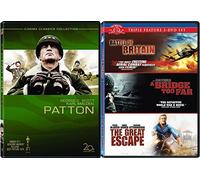 Battle Classics WWII Movie Collection Patton / Great Escape / Bridge Too Far / Battle Britain World War 2 Film Set