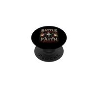 Battle Combat Faith Driven Christian Warrior Armor of God PopSockets Adhesive PopGrip