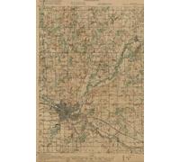 Battle Creek Michigan Map Journal: Vintage Map Notebook