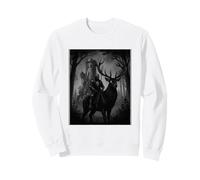 Battle Deer Stag Fantasy Knight Medieval Design Sweatshirt