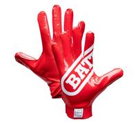 Battle Double Threat Adult Football Gloves, Red, Medium