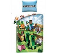Battle Duvet Cover Set Minecraft Dark Green Single