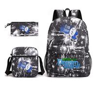 Battle for Dream Island Backpack 3pcs School Bags BFDI Kids Backpack Crossbody Bag Pencil case Set Preschool Bag 3-12Y (E4)