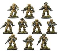 Warlord Games, Japanese Battle Exoskeleton Squad, Konflikt'47 Wargaming Miniatures