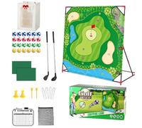 Battle Golf Game Set, Golf Practice Mats Golf Training Mat Indoor Outdoor for Kids Adults Family, Practice Mat, Wall For Living Sports Activities With Putting Practice Toy And Swing Training (Style-B)