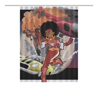 Battle Heroines, Planes And Cars, Artillery, AnimationMold-Resistant Quick-Dry Curtain - Anti Mould Shower Curtain, Shower Curtain Anti Mould, Shower Curtains Mould Proof Resistant 53.54x70.87Inch（136