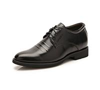 Battle Men Men's Classic Lace Dress Shoes height Increasing Leather Oxfords Business Wedding Formal Shoes For Gentlemen Fashion black Size: 9 MUS