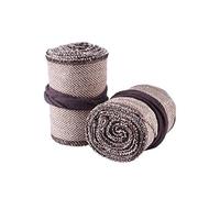 Battle-Merchant 1 Pair Herringbone Calf Wraps / Leg Wraps Brown / Natural 350 x 10 cm