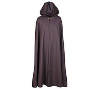 Battle-Merchant Burkhard - Medieval Cloak with Hood - For Men and Women - LARP Wizard Costume