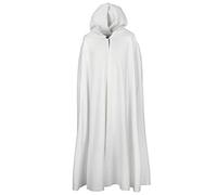 Battle-Merchant Burkhard - Medieval Cloak with Hood - For Men and Women - LARP Wizard Costume - Natural
