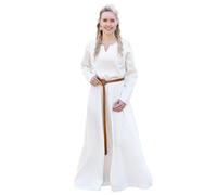 Battle-Merchant Light Medieval Dress Milla - Viking Dress for Women - Medieval Costume LARP Fantasy, natural, XXL