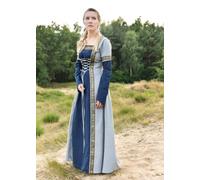Battle-Merchant Medieval Dress Eleanor, Blue/Blue-Gray Viking Costume