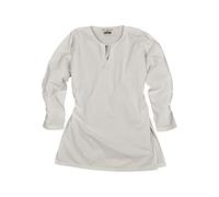Battle-Merchant - Medieval Long Sleeve Tunic Gunther - for LARP and Re-Enactment - White - S