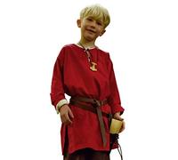 Battle Merchant Simple Kids Tunic Arn for Boys and Girls (Red/128)