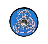 Battle-Merchant Viking Fenrir Round Sign 24" | Hand Painted Wooden Viking Sign, Medieval Sign for Adults, Reenactment & LARP