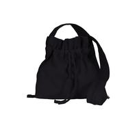 Battle-Merchant - Women's Satchel with Braiding - Medieval Shoulder Bag - Canvas - Black