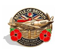 Battle of Britain Commemorative Badge,1940-2024 Battle of Britain Never Forget Anniversary Badge,British War Badge,British Soldiers Souvenirs Gift for Military Fans (1 pc)