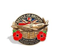 Battle of Britain Commemorative Badge, Battle of Britain Souvenir Decoration, Battle of Britain Never Forget Anniversary Badge, WWII Military Tribute Souvenir Badges Pins Gifts (1pcs)