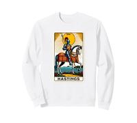 Battle Of Hastings Tarot Card 1066 Sweatshirt, Adult Unisex, White, X-Large