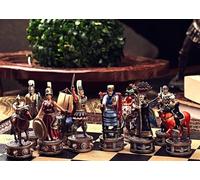 Battle of Issos Handmade Chess Set - Alexander The Great vs King Darius, Multiple Board Options