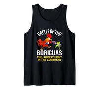 Battle of The Boricuas - Pollo vs Coqui Frog Tank Top
