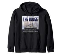 Battle of the Bulge, First in Bastogne, WWII Zip Hoodie