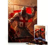 Battle of The Crusaders 1000 Piece Jigsaw Puzzles for Adults Mind Recall Stress Relief Fun Firm Interlock Nice Gift (38x52cm)